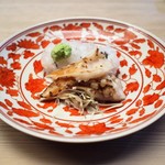 緒方 - いしかげ貝と鱧