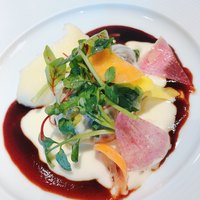 銀座 レストラン オザミ - 和牛頬肉とキャベツとチーズ