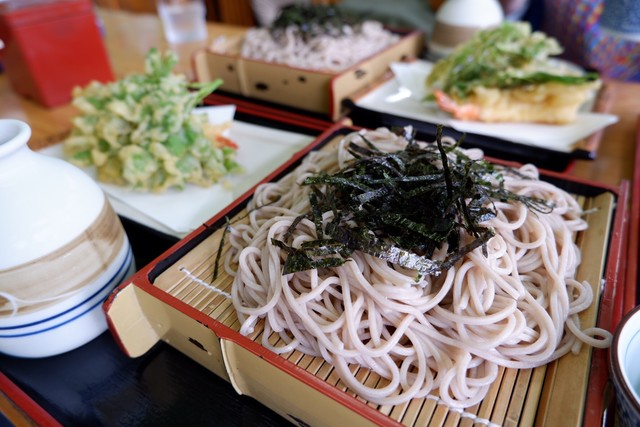 サクサクの明日葉天ぷらが美味しい By Karenlog 千両 八丈島 そば 食べログ
