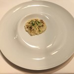 イル プレージョ - オリーヴオイルのリゾット エイ・リクイリツィア・シブレット