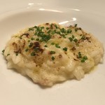 イル プレージョ - オリーヴオイルのリゾット エイ・リクイリツィア・シブレット