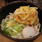 Naniwamonyuuya - かき揚げうどん530円