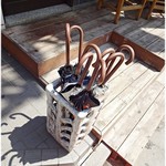 純手打ち 麺と未来 - 嬉しい日傘サービス。