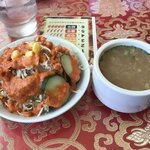 Mt.エベレスト - 野菜サラダとスープ