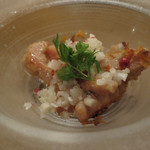 お肉屋 けいすけ 三男坊 - ミノのサラダ仕立て