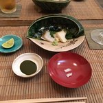 西天満いがらし - 手前の小さいのが、鮑の歯