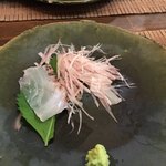 西天満いがらし - 鯛しかないでが、剣先烏賊と雲丹もありました(^_^;)
      