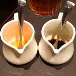 GINZA JOTAKI - フカヒレ姿煮込みの赤酢と黒酢