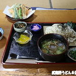 Omoya - 冷汁+野菜天ぷら