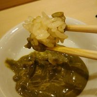 くるますし - ●おまかせ料理 12,960円 (蒸し 鮑あわび、肝ソース（残ソースに寿司米入れ) 2018年09月