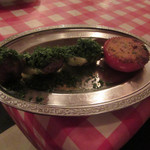 ブション - 子羊肩肉のブロシェット　ローズマリー風味