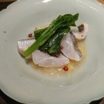 鳴神 - さわらと太刀魚をういきょうソース