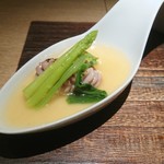 鳴神 - 白子の茶碗蒸し