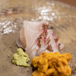 うを徳 - 播州（はりま）明石（あかし）の眞鯛（まだひ）、魥（さしみ）