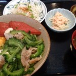 アンマーの味＆桂  - ゴーヤー・ポークタマゴ丼