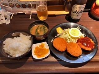 Kuniichi - くりーむコロッケ定食 720円