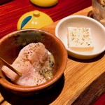 ろんど - クリームチーズの自家製豆腐とささみのポシェ