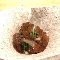 丸新 - キノコと青菜の三杯酢
                        イクラたっぷり♡