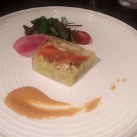 フレンチレストラン にき亭 そごう横浜店 - 前菜：サーモンとトウモロコシのテリーヌ