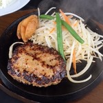 肉のはせ川 - 合挽ハンバーグ580円