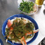 居酒屋 とよ - 海ぶどう＆蟹つめ