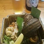 旬膳 ふる田 - 造り サザエ 650円 2018年09月