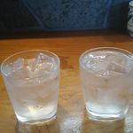 旬膳 ふる田 - 焼酎 ロック 三岳 520円+魔王 620 ＝ 1,140円 2018年09月