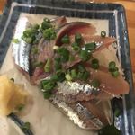 魚がし酒場 菊次 - 秋刀魚刺し