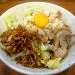 ラーメン BooBoo太郎。 - 汁なし＋アブラ＋ニンニク少し！