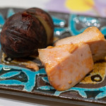 うを徳 - 2018.9 余市アンキモ、茨城栗渋皮煮