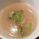 麺屋 六感堂 - 冷製白桃つけ蕎麦