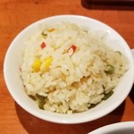 麺屋 六感堂 - 小柱のピラフ風炊き込みご飯