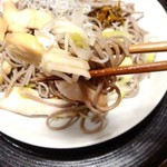 卯月製麺 - 鳥肉とそば・アップ