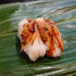 千石寿司 - 白とり貝の握り寿司