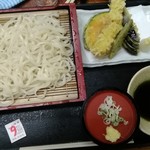 湯っ蔵んど - 天ざるうどん1080えん