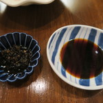 蕎麦懐石 義 - 30年9月　お造りの醤油