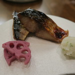 蕎麦懐石 義 - 30年9月　鯖幽庵焼き