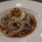 蕎麦懐石 義 - 30年9月　雲丹蕎麦