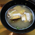 日本橋橘町　都寿司 - アサリの味噌汁