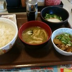 すき家 - まぜのっけご飯朝食 340円