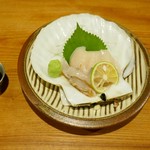 ななしの庵 - 帆立刺し