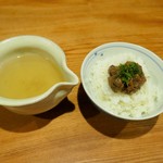 ななしの庵 - アジのなめろうのお茶漬け