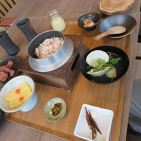蟹料理・和牛しゃぶしゃぶ・海鮮 天空-SORA- - 天：蟹釜飯　卵焼き　いくらおろし　白はまぐりのお吸い物　自家製焼きプリン