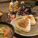 高森田楽の里 - 料理写真:田楽焼きおにぎり定食