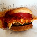 Mosubaga - モスチーズバーガー　400円（家族の夕食にテイクアウト）