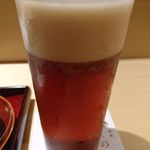 銀座 しのはら - 生ビール（琥珀の時間）