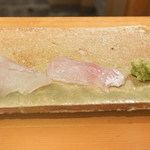 東麻布 天本 - 大間のヒラメと玄界灘のアマダイ