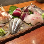 季彩や　ひで - 愛媛県 宇和海産の天然釣り魚 刺身 五点盛