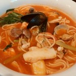 パスタパスタ - 【料理】海の幸とアンチョビのトマトスープ1480円