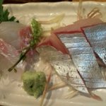 樽見 - 白身の刺身（シマダイ、カンパチ）
